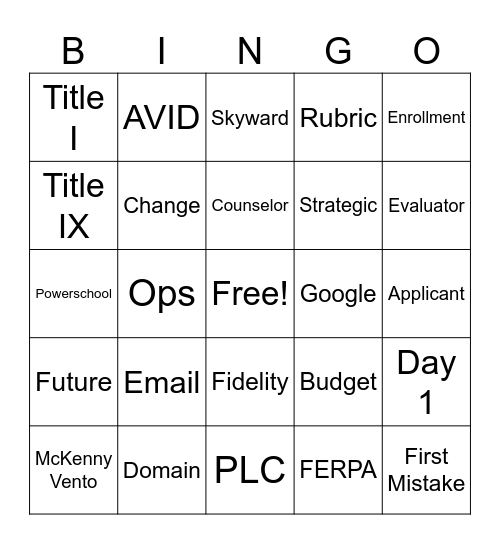 iSucceed Conference Bingo 2023 Bingo Card