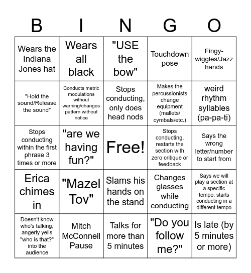 (B)ingo(MF) Bingo Card