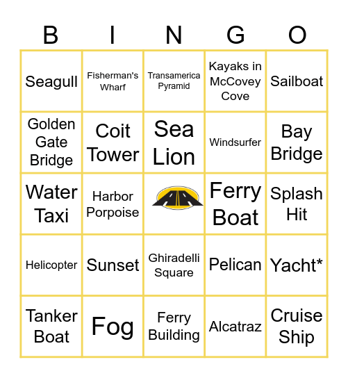 Maritime Bingo Card