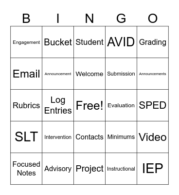iSucceed Conference Bingo Day 2 Bingo Card
