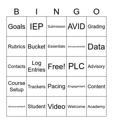 iSucceed Conference Bingo Day 2 Bingo Card