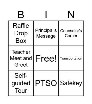 JMA Family Reunion Open House/BBQ Bingo Card