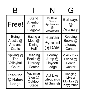 BINGO PAPARAZZI Bingo Card