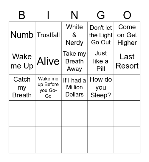 Anesthesia Edition Bingo Card