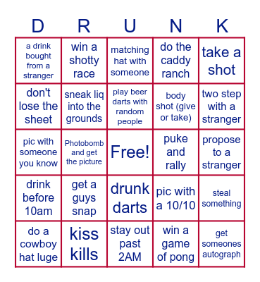 BIG VALLEY JAMBOREE Bingo Card