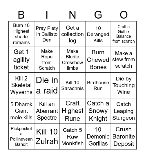 Riley v Salsa v3 Bingo Card