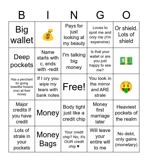 Are you Tingyun's type? Bingo Card