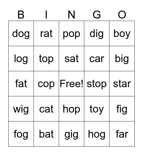 Daniel's Bingo!!! Bingo Card
