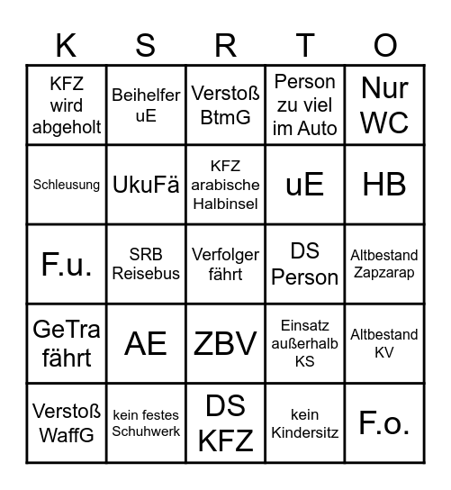 KS-Bingo Card