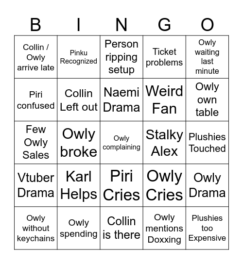 6435398o Bingo Card