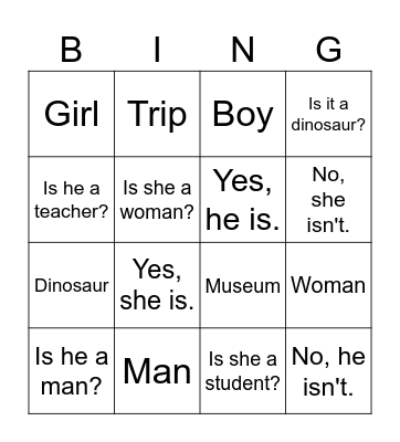 Unit 3 Bingo Card