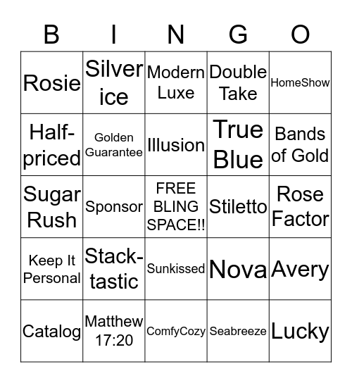 B(L)INGO Bingo Card