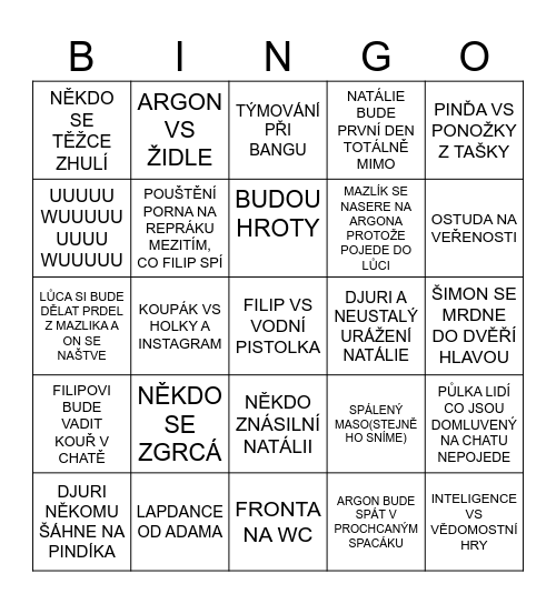 CHATA23 Bingo Card