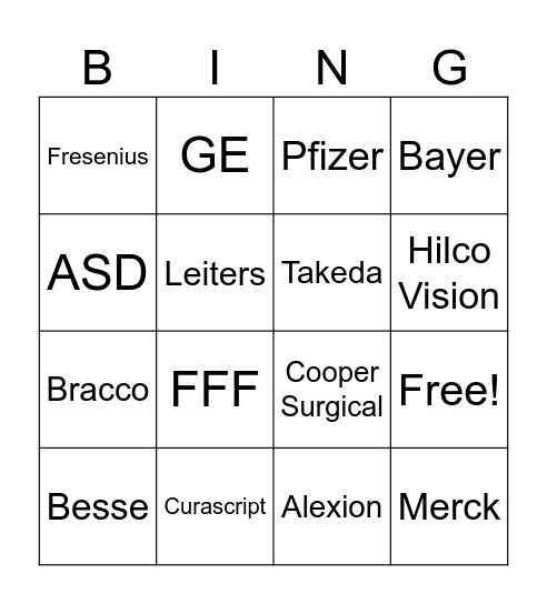 Suppliers on Credit Hold Bingo Card