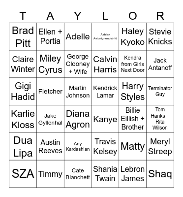 LA ERAS GUEST Bingo Card