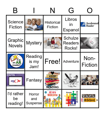 Reading Rocks! Bingo Card