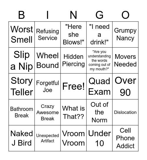 Radiology BINGO Card