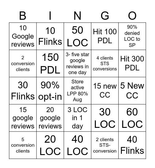 Dist 47- Bingo Card