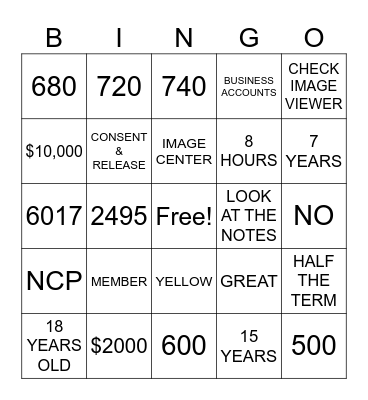 Palatka Branch Knowledge Bingo Card