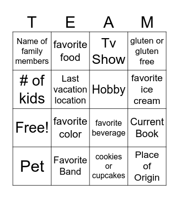 Belonging 2 Bingo Card