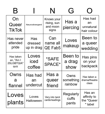 QUEER BINGO Card