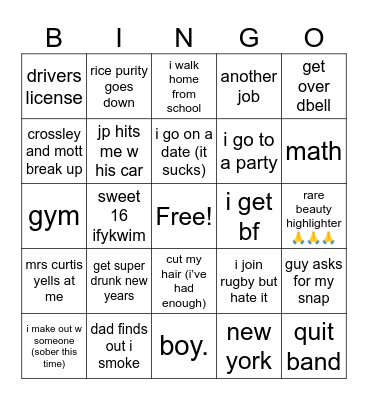 2024 Bingo Card