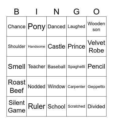 DSB2 Pinocchio Bingo Card