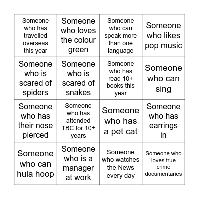 RENEW 2023 BINGO Card