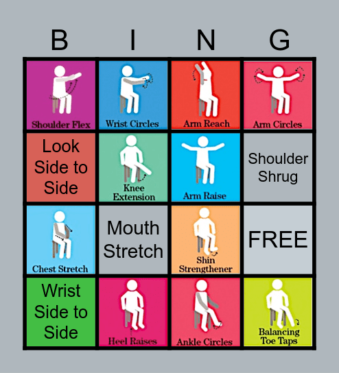 Chair Activity Bingo Card