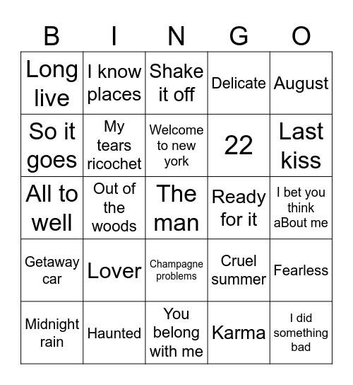Magazubieta Bingo Card