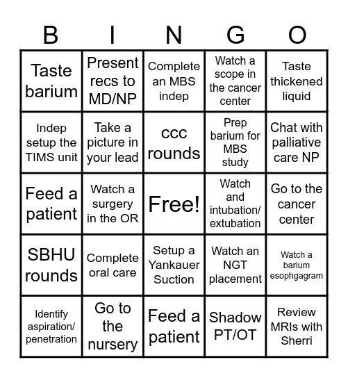 Bingo Card