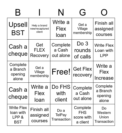 Cashco Bingo Card