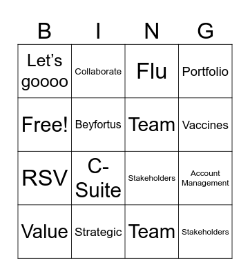 Intermountain Bingo Card