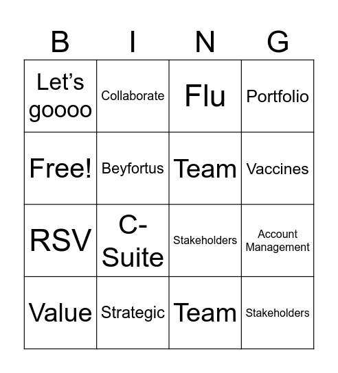 Intermountain Bingo Card