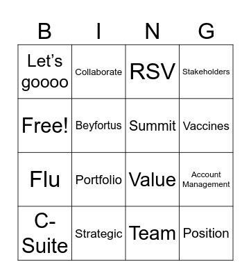 Intermountain Bingo Card