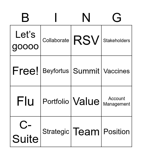 Intermountain Bingo Card