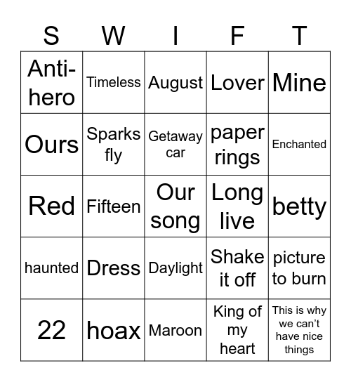 Bingo sin título Bingo Card