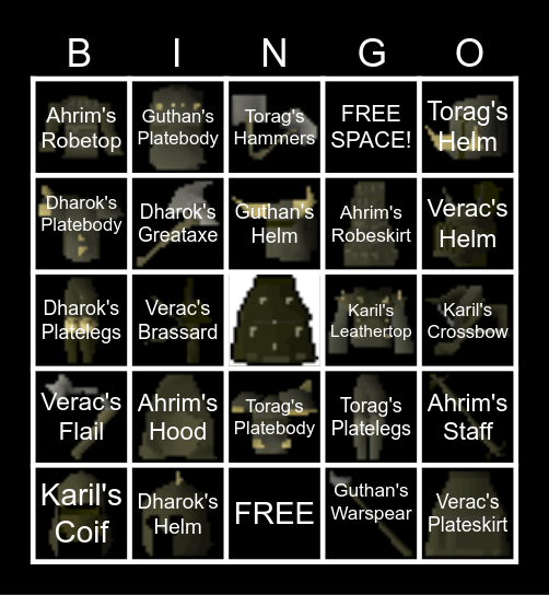 Barrows Brothers Bingo Card