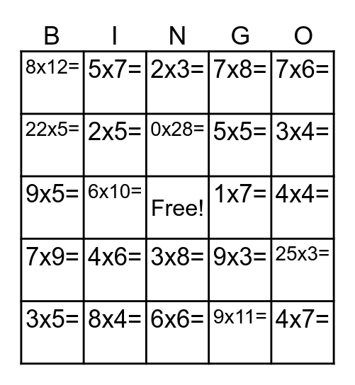 MR. E's Bingo Battle Bingo Card