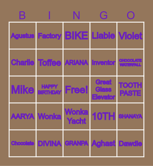 Bingo Card
