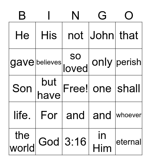 Valentine's Day Bingo Card