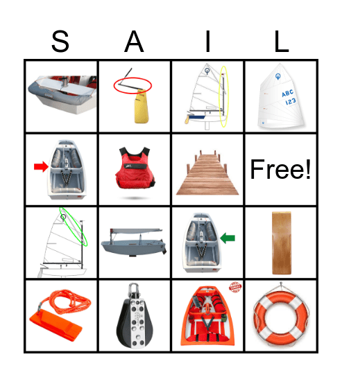 Sailing Bingo Card