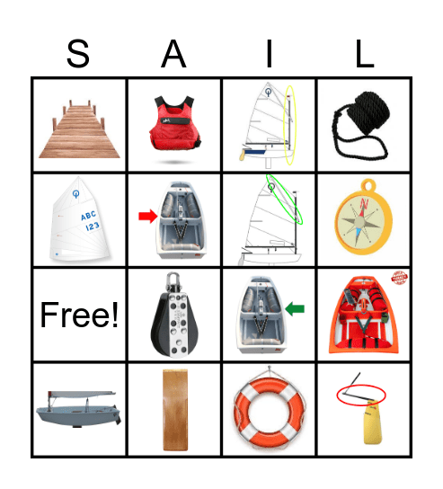 Sailing Bingo Card