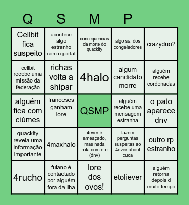 DIA 5 DE AGOSTO Bingo Card