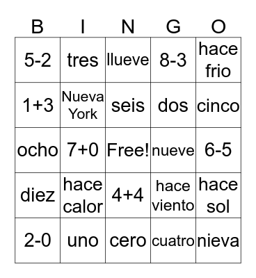 Leccion Preliminar Bingo Card