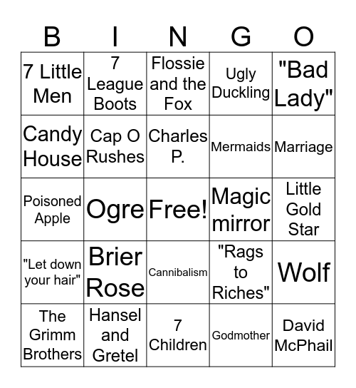 Growing Up Bingo Card