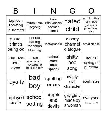 gacha life/gacha life tiktok comp Bingo Card