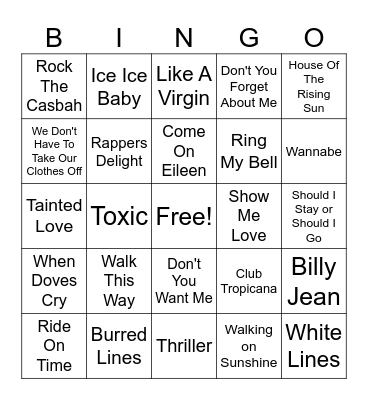 Karen's 60th Bingo Card