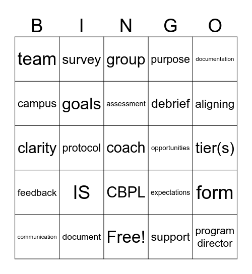 DLC Bingo Card