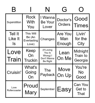 Got Soul? Bingo Card